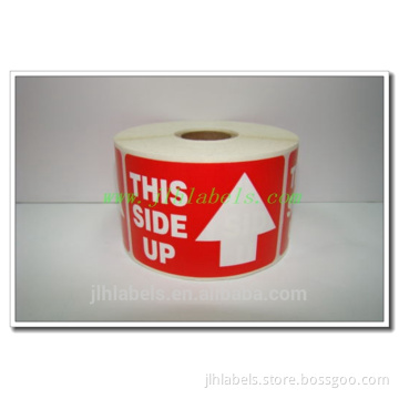 This side up label ,5x3 ,500 labels/roll,semi-glossy